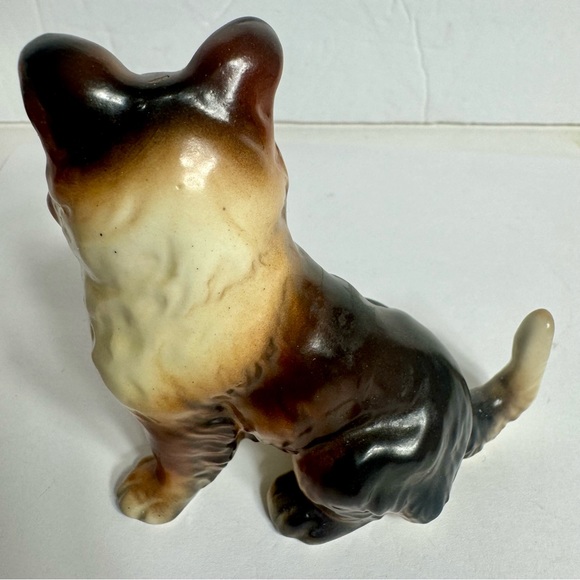 Vintage Ceramic Collie Dog Figurine Puppy Japan 3.5" Tall - Picture 4 of 10